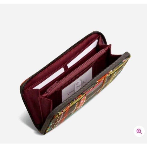 NWT Vera Bradley Midtown RFID Wristlet in Performance Twill - City Plaid - Picture 2 of 4